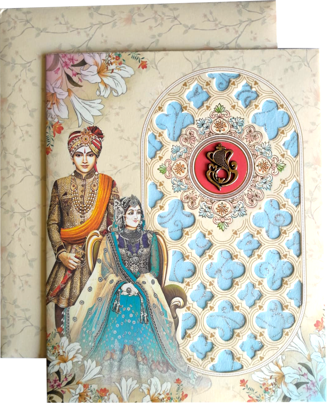 The Royal bride and groom wedding invitation Card — wedding invitation card
